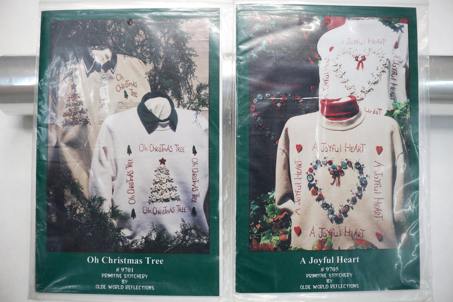 Primitive Stitchery Oh Christmas Tree Pattern or A Joyful Heart Pattern