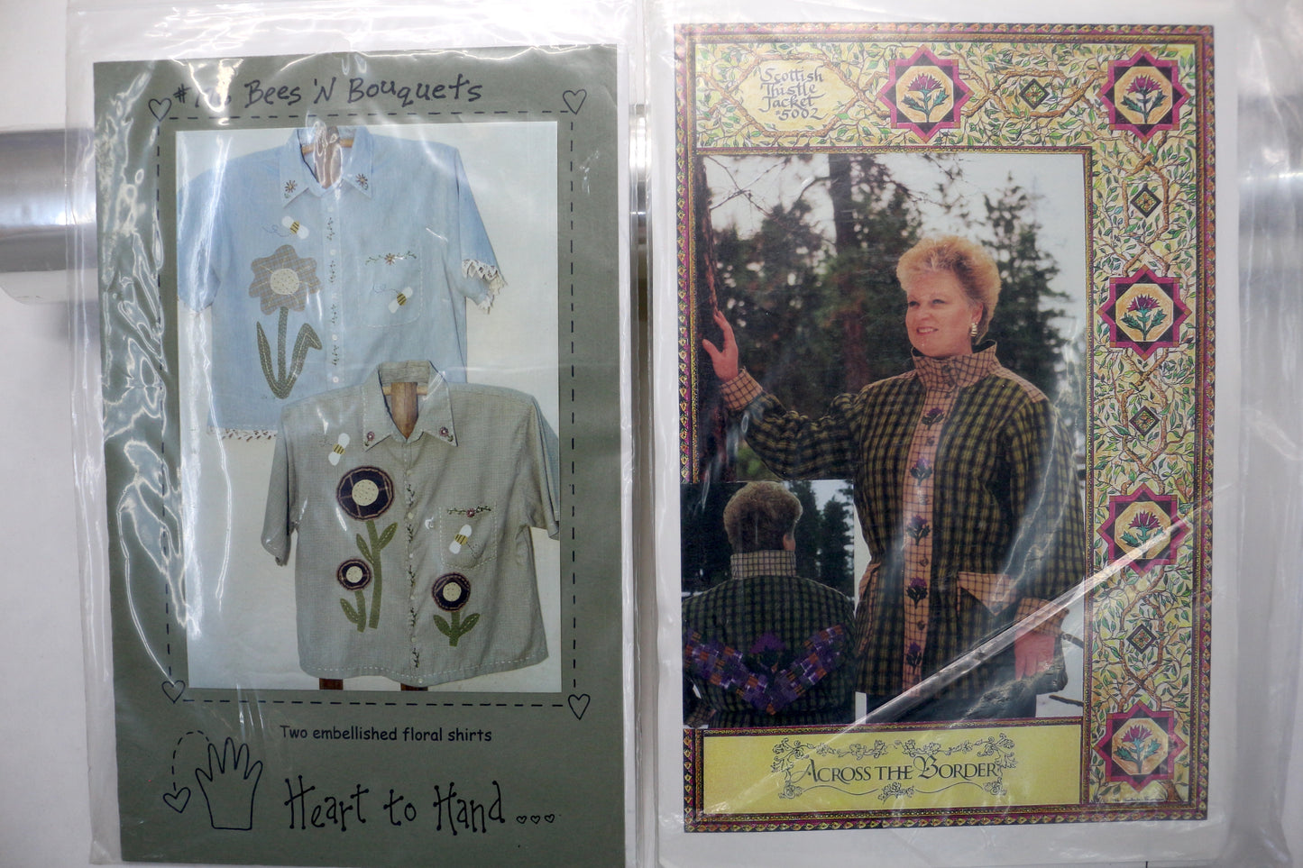 Heart to Hand Bee's N Bouquet or Across the Border Scottish Thistle Jacket Pattern