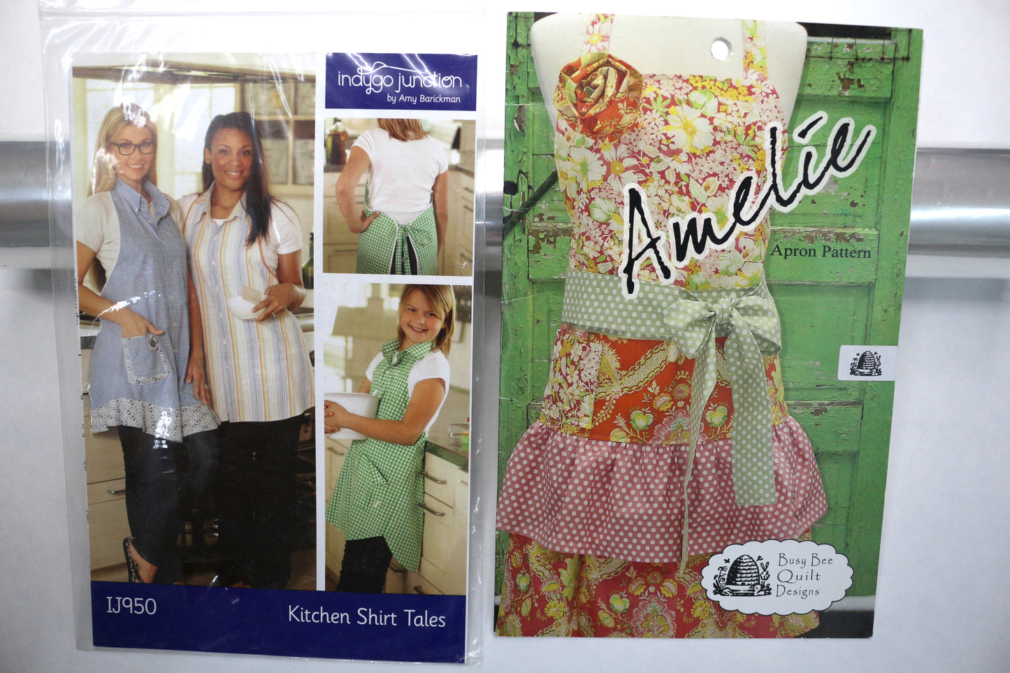 Indygo Junction Kitchen Shirt Tales Pattern or Busy Bee Quilt Designs Amelie Apron Pattern