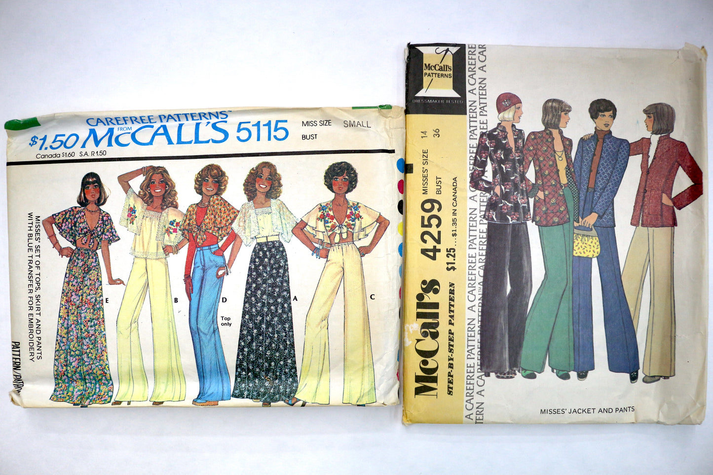 McCalls 5115 Sewing Pattern or McCalls 4259 Sewing Pattern