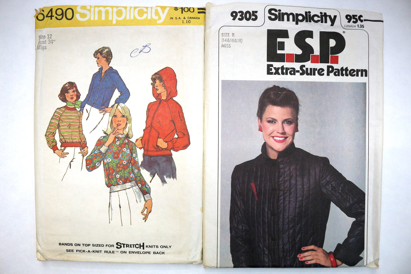 Simplicity 6490 Sewing Pattern or Simplicity 9305 Sewing Pattern