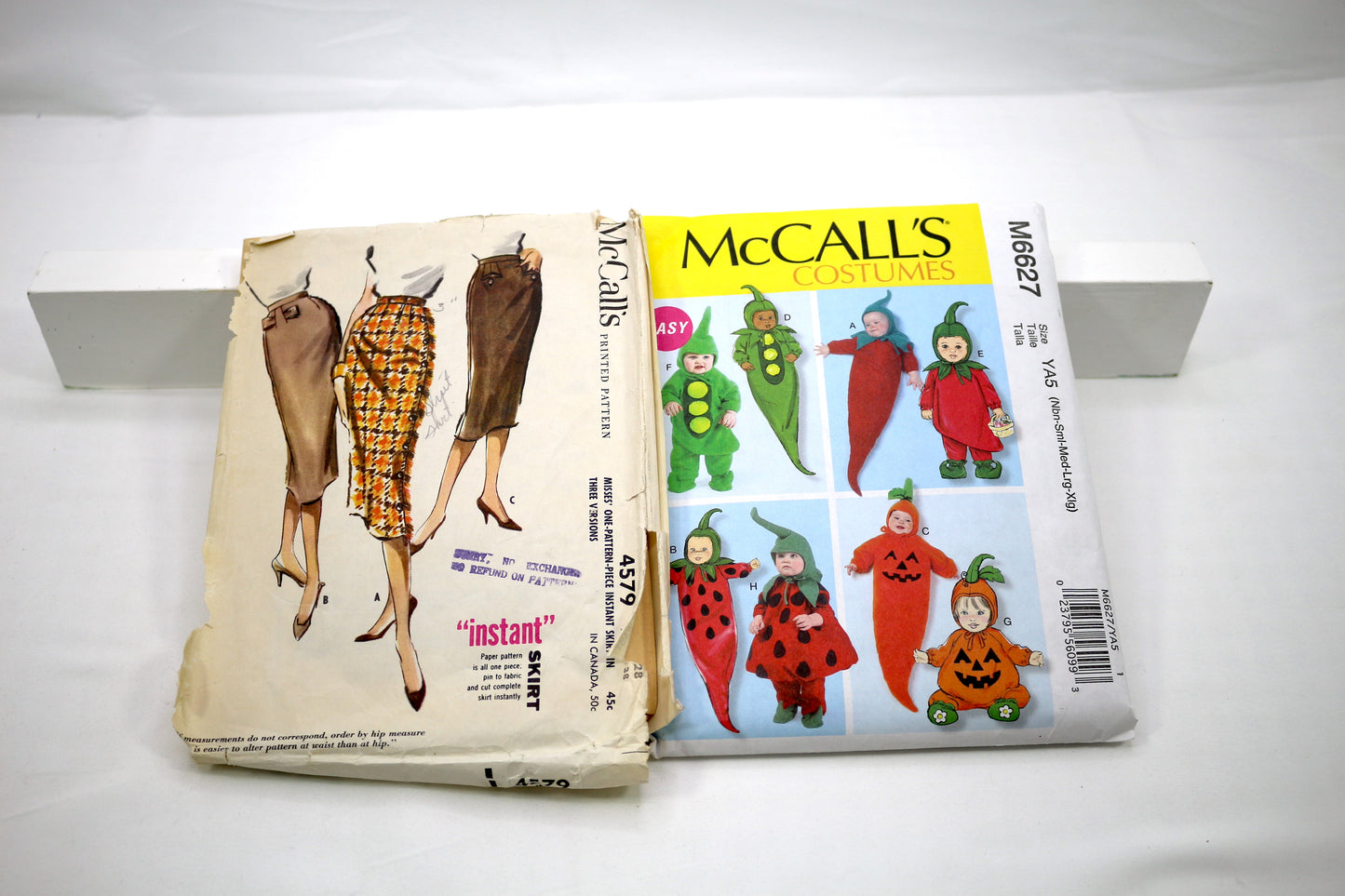 McCalls 4579 Vintage Womens Pencil Skirt Pattern or McCalls 6627 Costume Pattern