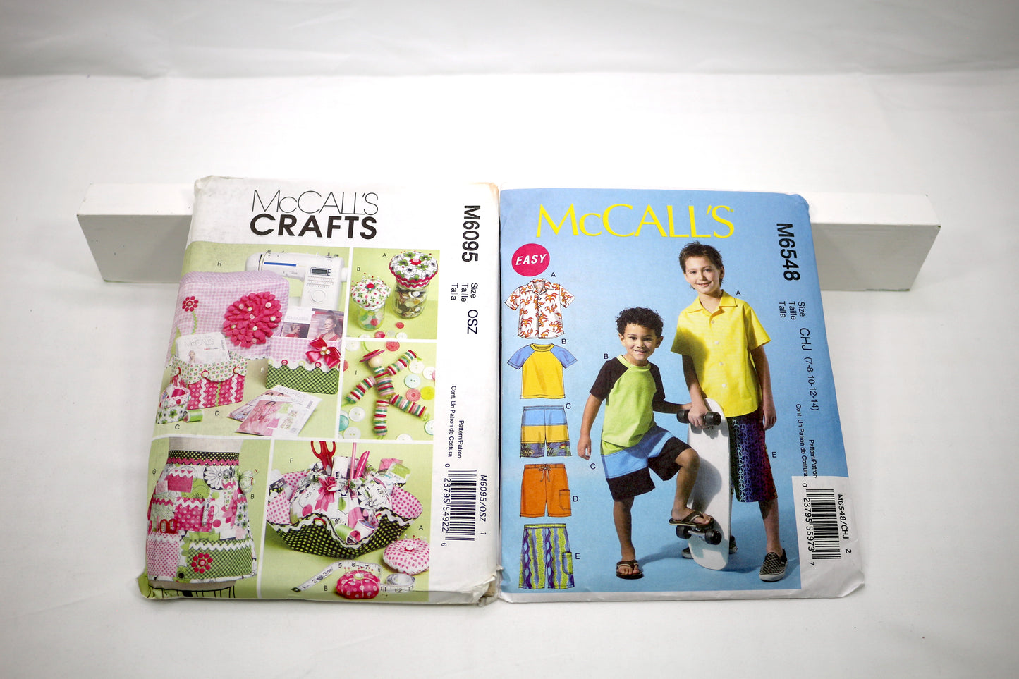 McCalls 6095 Home Decorations Sewing Pattern or McCalls 6548 Boys Button Up Shirt Sewing Pattern