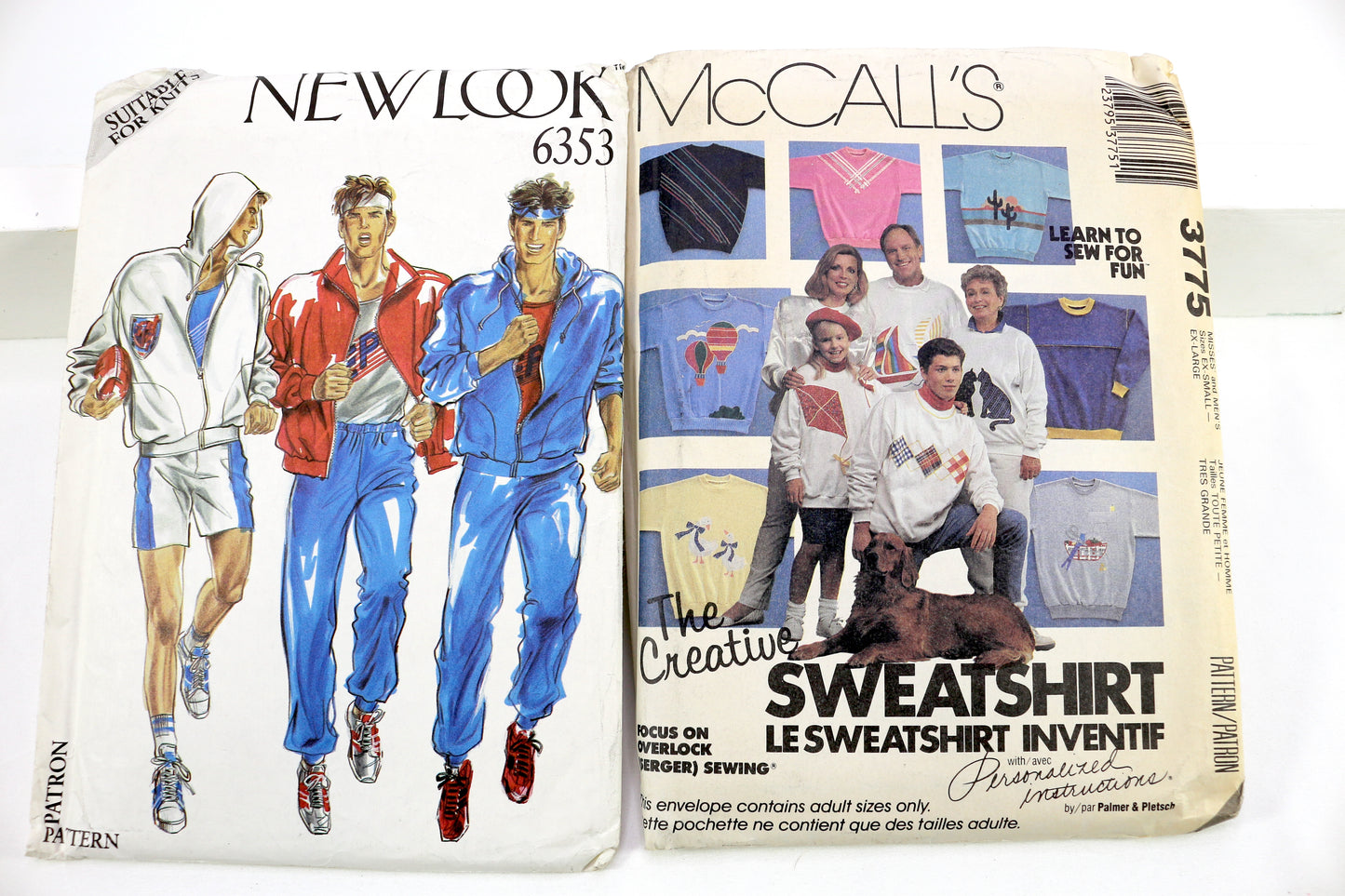 New Look 6353 Loungewear Sewing Pattern or McCalls 3775 Sweatshirt Sewing Pattern