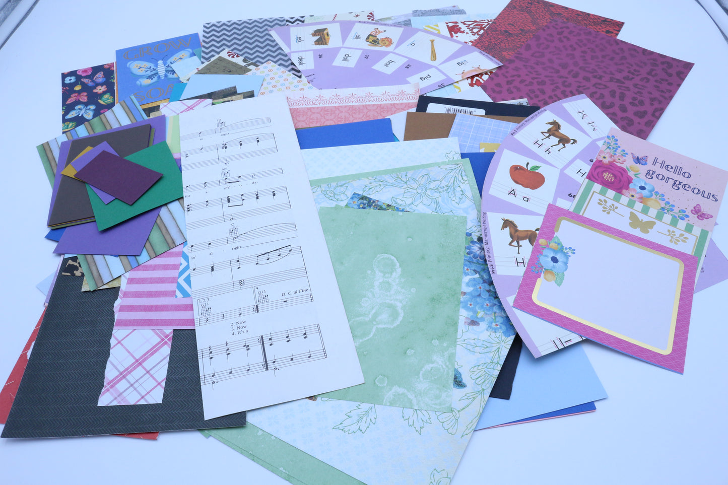 Mixed Media, Cardstock Paper Bundle, Junk Journal Supplies, Collage Artist