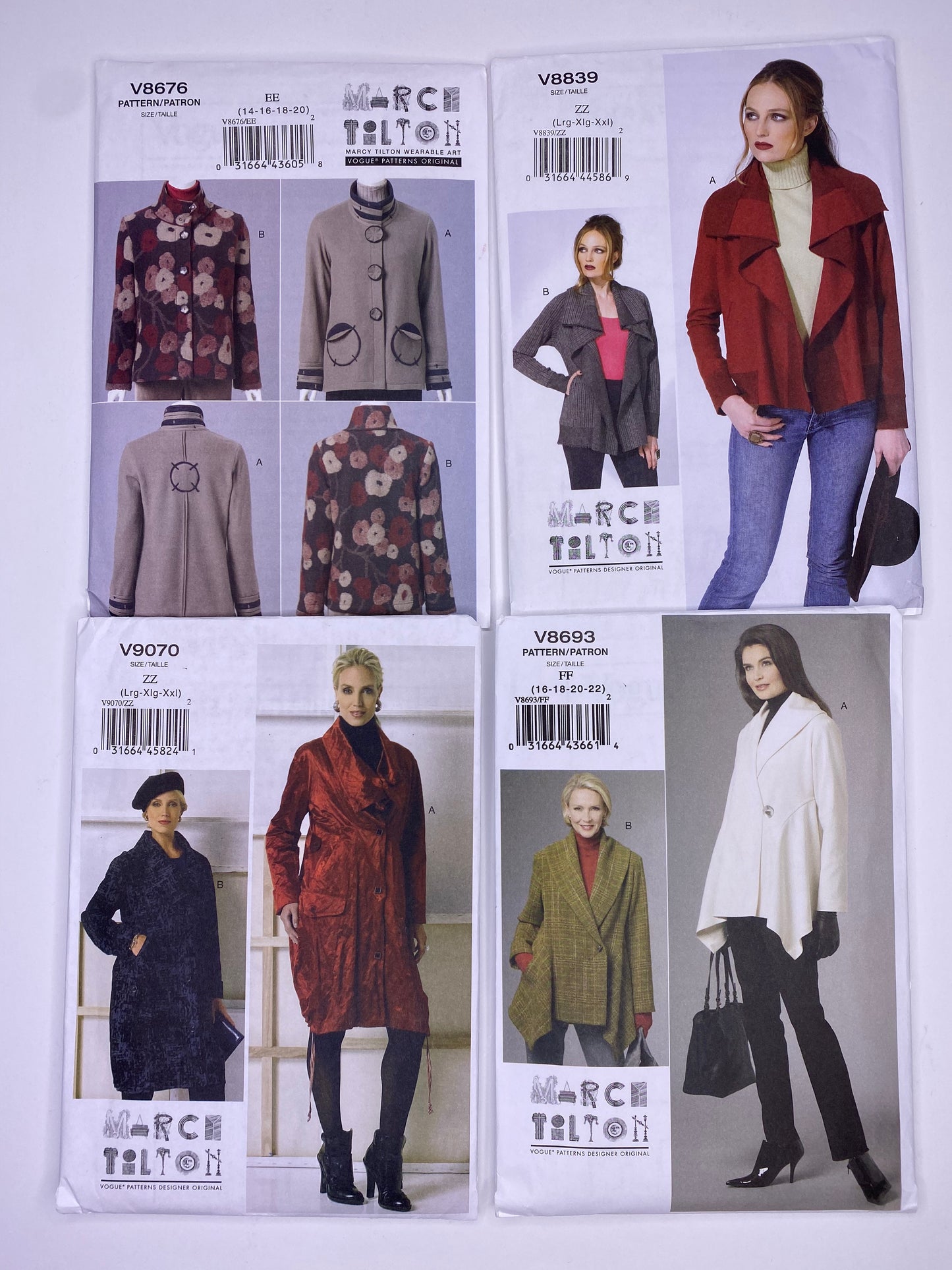 Vogue 8676, Vogue 8839, Vogue 9070, Vogue 8693 Sewing Pattern PK090