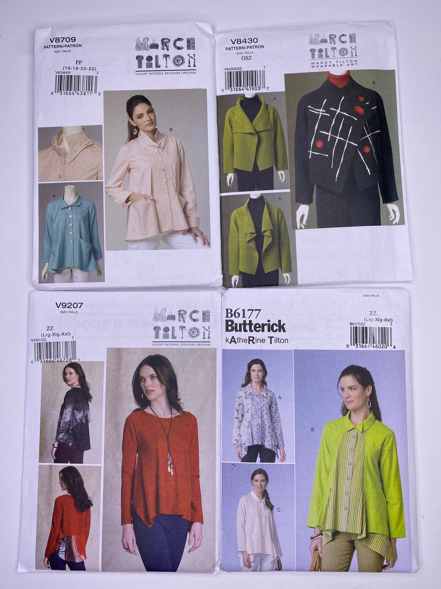 Vogue V8709 Shirt Pattern, Vogue V8430 Shirt Pattern, Vogue V9207 Shirt Pattern, Butterick B6177 Shirt Pattern Sewing Pattern PK117