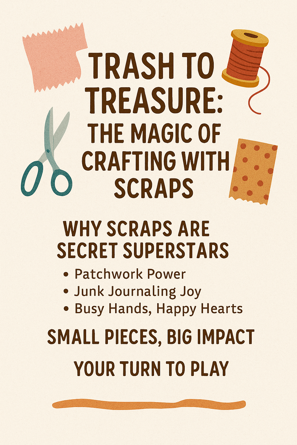 Trash to Treasure: The Magic of Crafting with Scraps ✂️✨