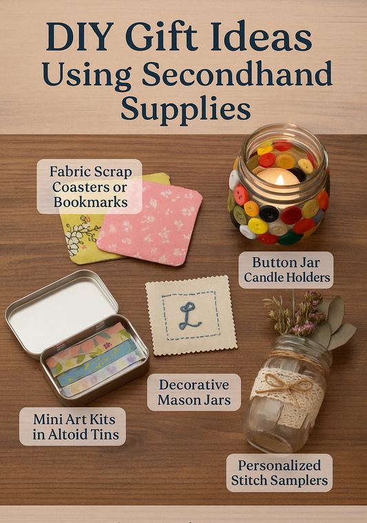 🎁 DIY Gift Ideas Using Secondhand Supplies