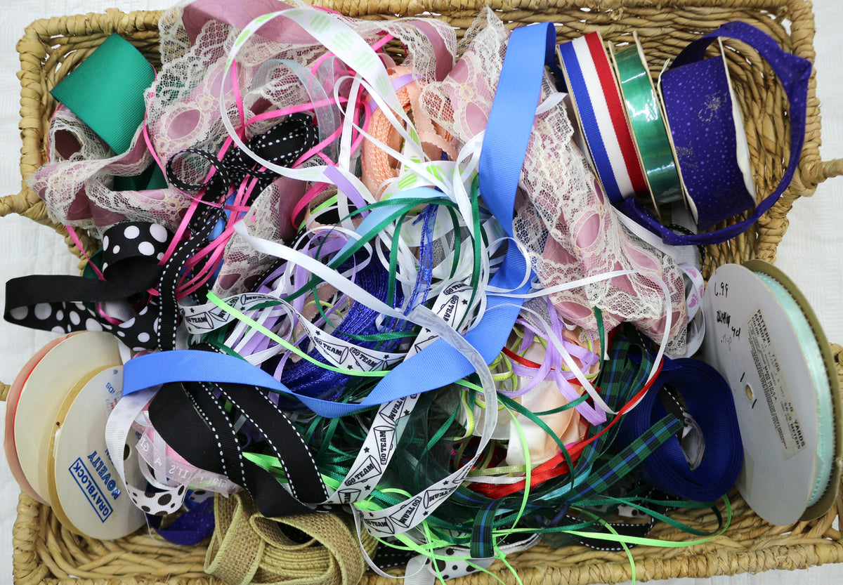 Variety Ribbon Bundle, Gift wrapping Ribbon, Bookmark Making, Bows, Junk Journal Crafting, Mixed Media Art