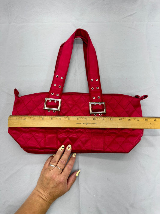 Hot Pink Shoulder Bag   – Secondhand Bag for Upcycling or Everyday Use