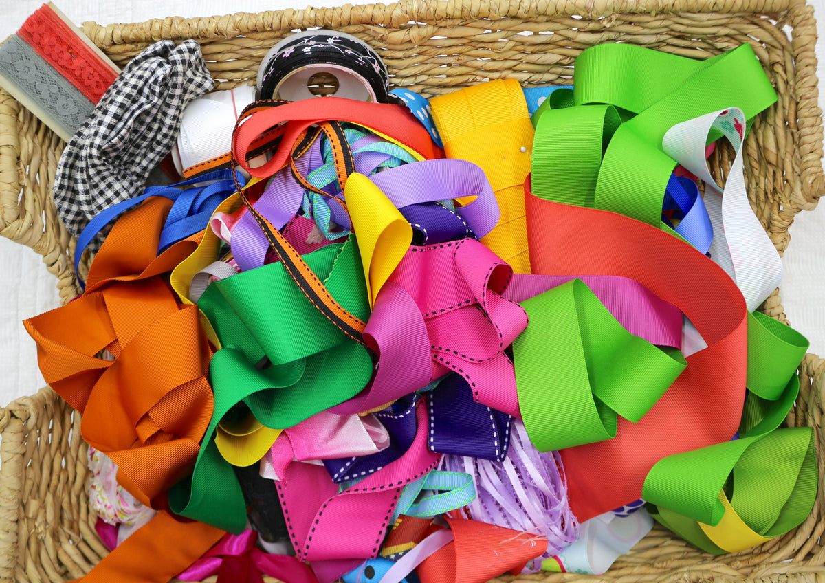 Variety Ribbon Bundle, Gift wrapping Ribbon, Bookmark Making, Bows, Junk Journal Crafting, Mixed Media Art