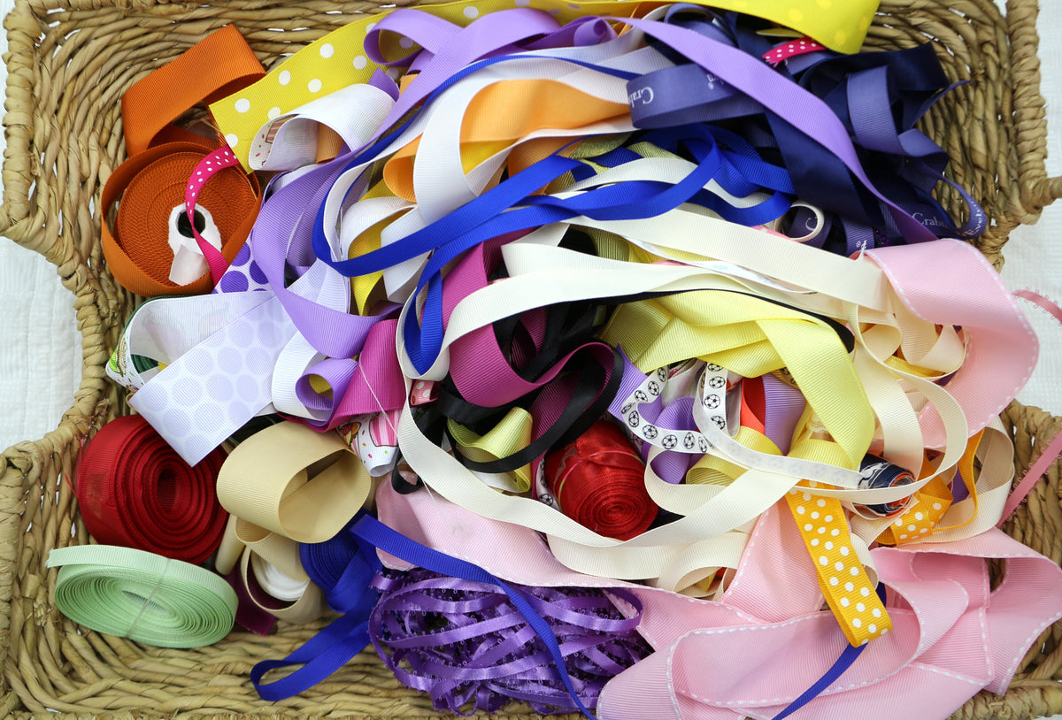 Variety Ribbon Bundle, Gift wrapping Ribbon, Bookmark Making, Bows, Junk Journal Crafting, Mixed Media Art