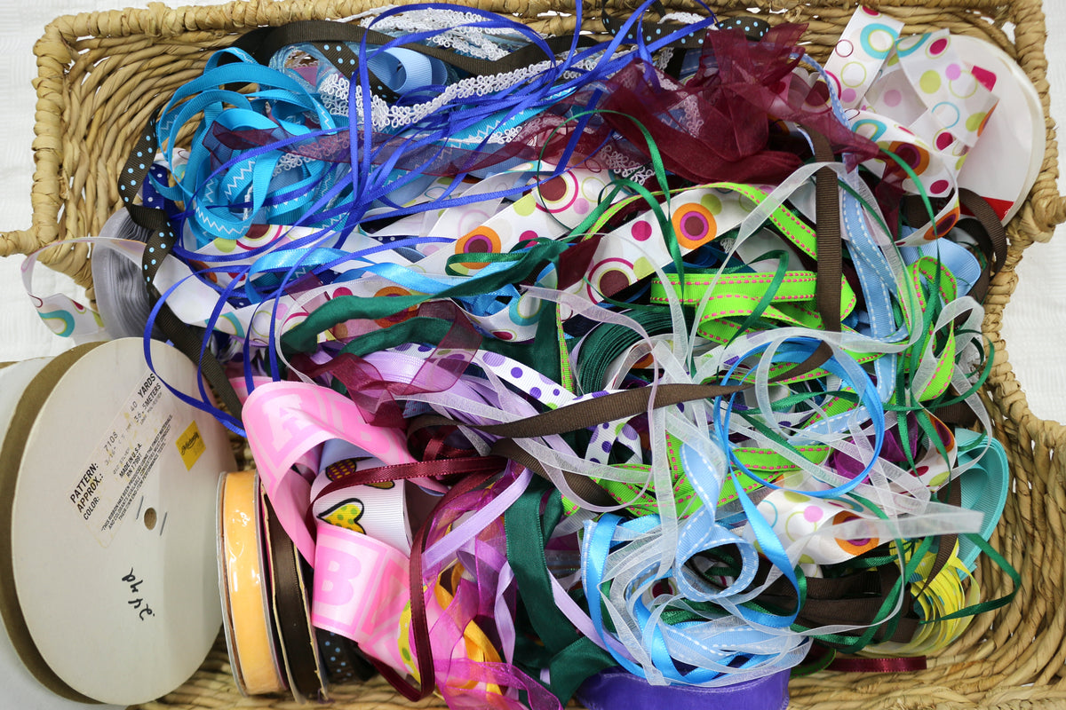 Variety Ribbon Bundle, Gift wrapping Ribbon, Bookmark Making, Bows, Junk Journal Crafting, Mixed Media Art