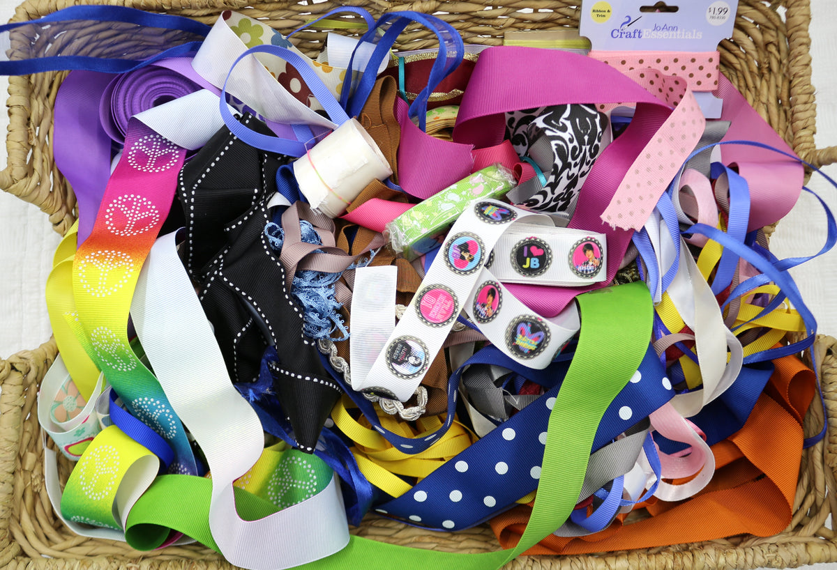 Variety Ribbon Bundle, Gift wrapping Ribbon, Bookmark Making, Bows, Junk Journal Crafting, Mixed Media Art