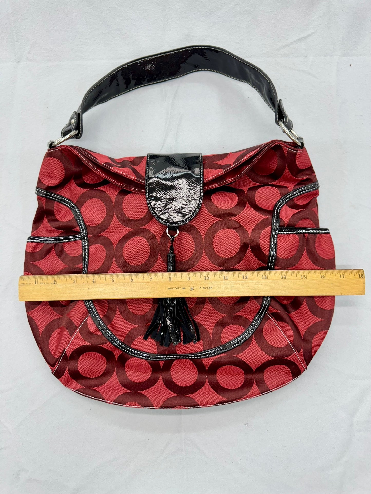 Boho Bag Red – Secondhand Bag for Upcycling or Everyday Use