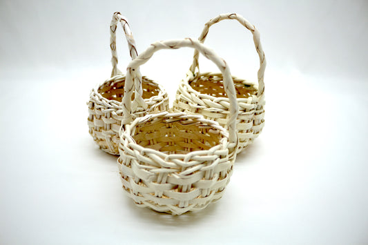 3 Small Wicker Baskets