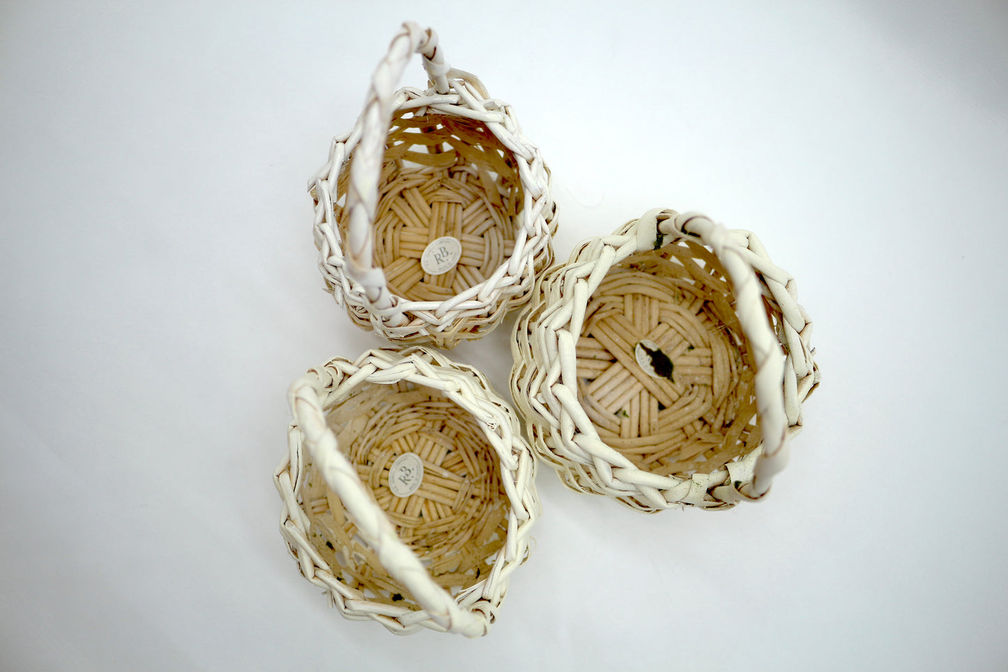 3 Small Wicker Baskets