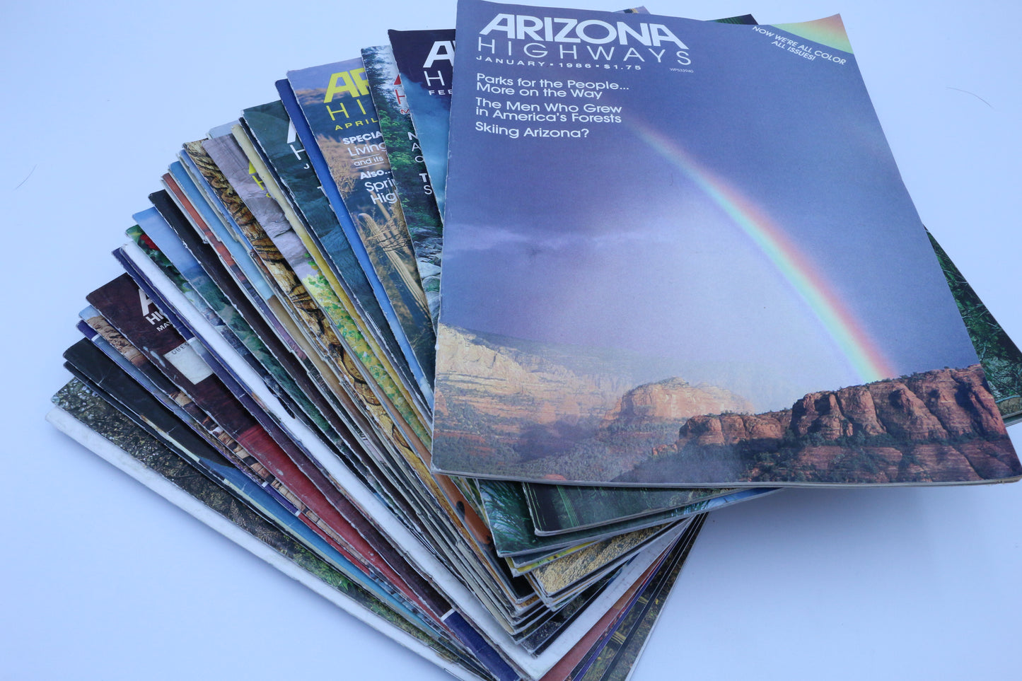 One Vintage Arizona Magazine, Junk Journal Supplies, Retro pictures of popular AZ sites, Native American