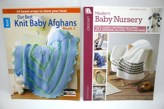 Knit Baby Afghans OR Leisure Arts Modern Baby Nursery