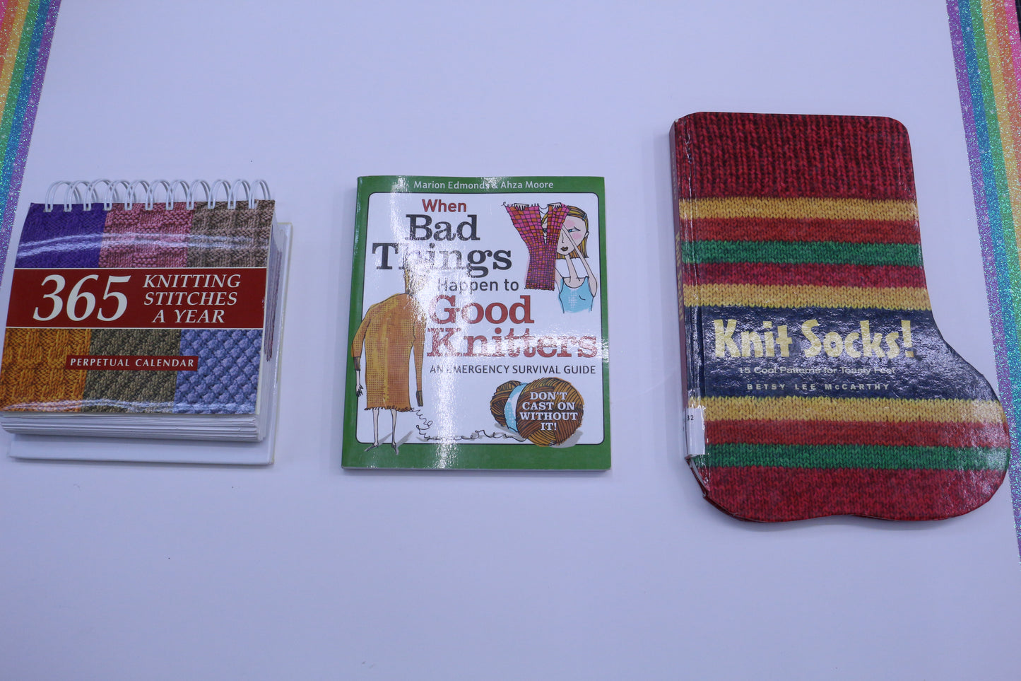 365 Knitting Stitches for a Year or When bad things happen to good knitters or Knit Socks