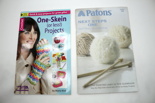 Leisure Arts One Skein Projects or Patons Next Steps