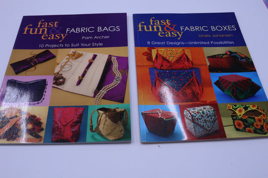 Fast Fun & Easy Fabric Bags or Fast Fun & Easy Fabric Boxes