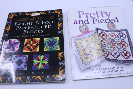 Bright & Bold Paper Pieced Blocks or Pretty and Pieced