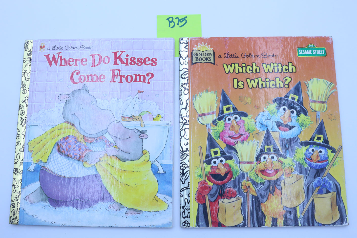 Little Golden Books Where Do Kisses Come From or Which Witch is Which