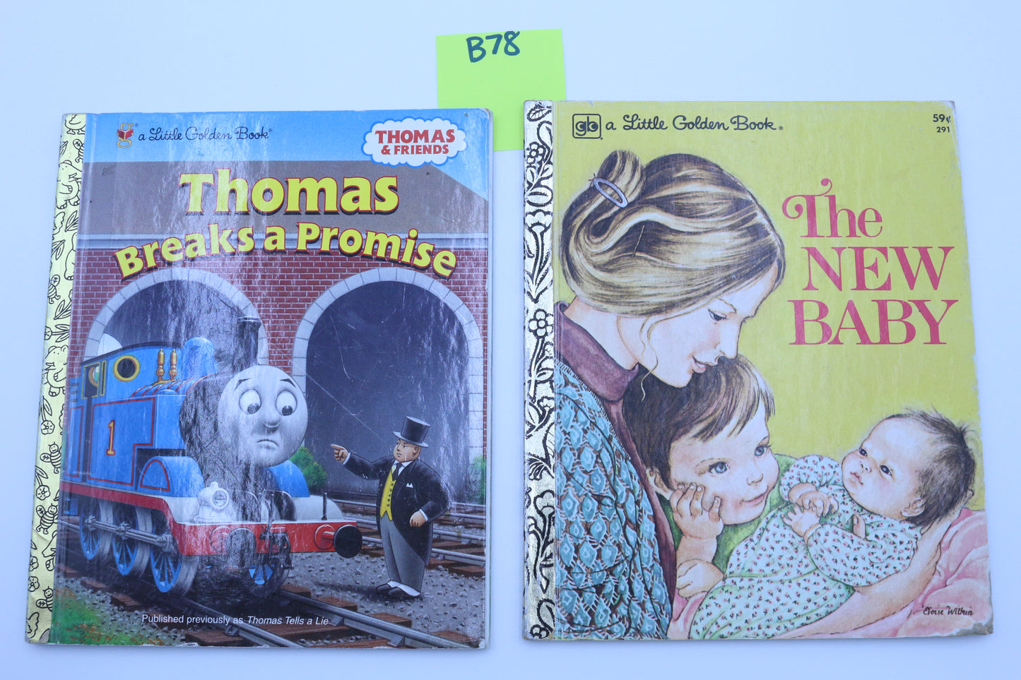 Little Golden Books Thomas Breaks a Promise or The New Baby