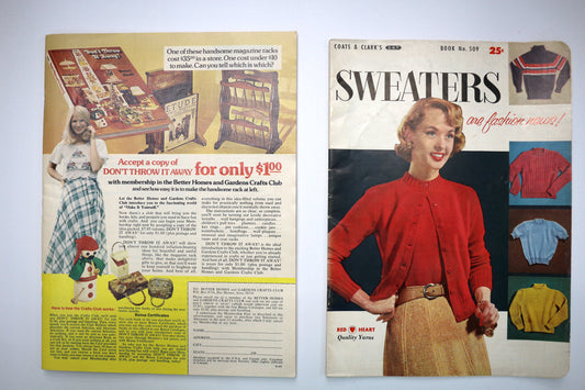 McCalls Gloria Vanderbilt Designs for your Home Issue or Coats & Clark Sweaters