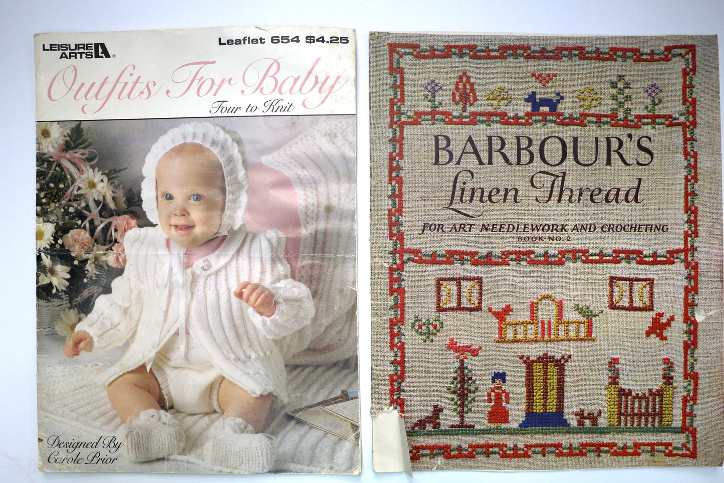 Leisure Arts Outfits for Baby or Barbour's Linen Thread