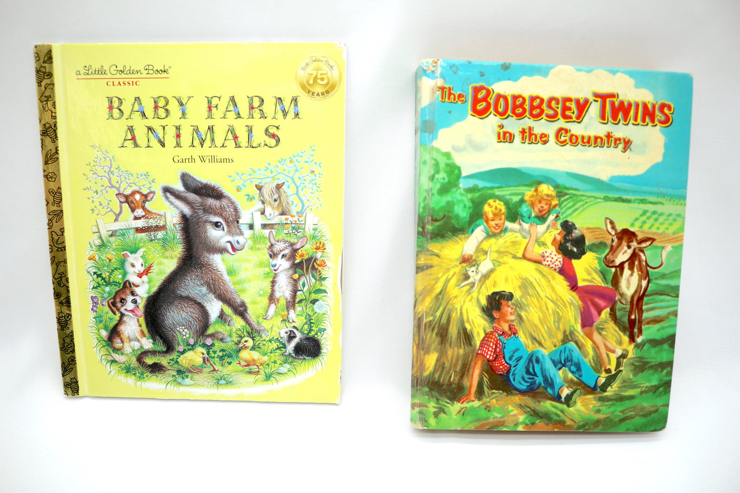 Little Golden Book Baby Farm Animals OR The Bobbsey Twins in the Country