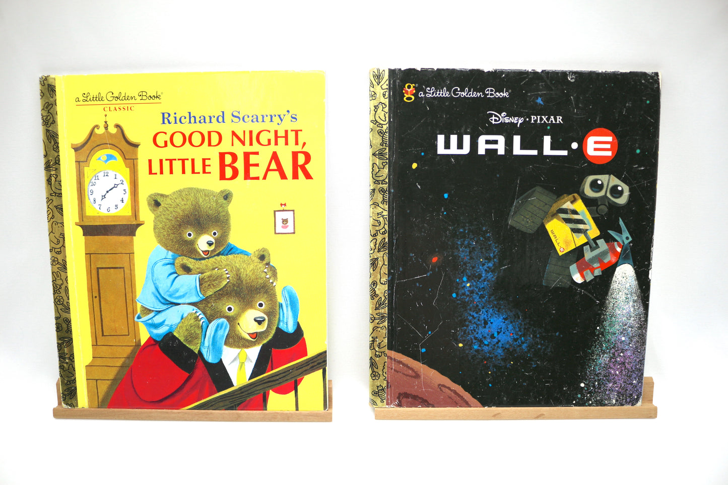 Little Golden Book Richard Scarry Goodnight Bear OR Little Golden Book Disney's Wall*E