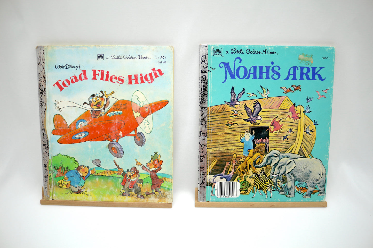 Little Golden Book Toad Flies High OR Little Golden Book Noahs Ark