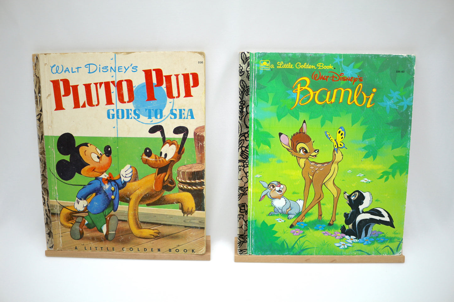 Little Golden Book Disney's Pluto Pup Goes to Sea OR Little Golden Book Disney's Bambi