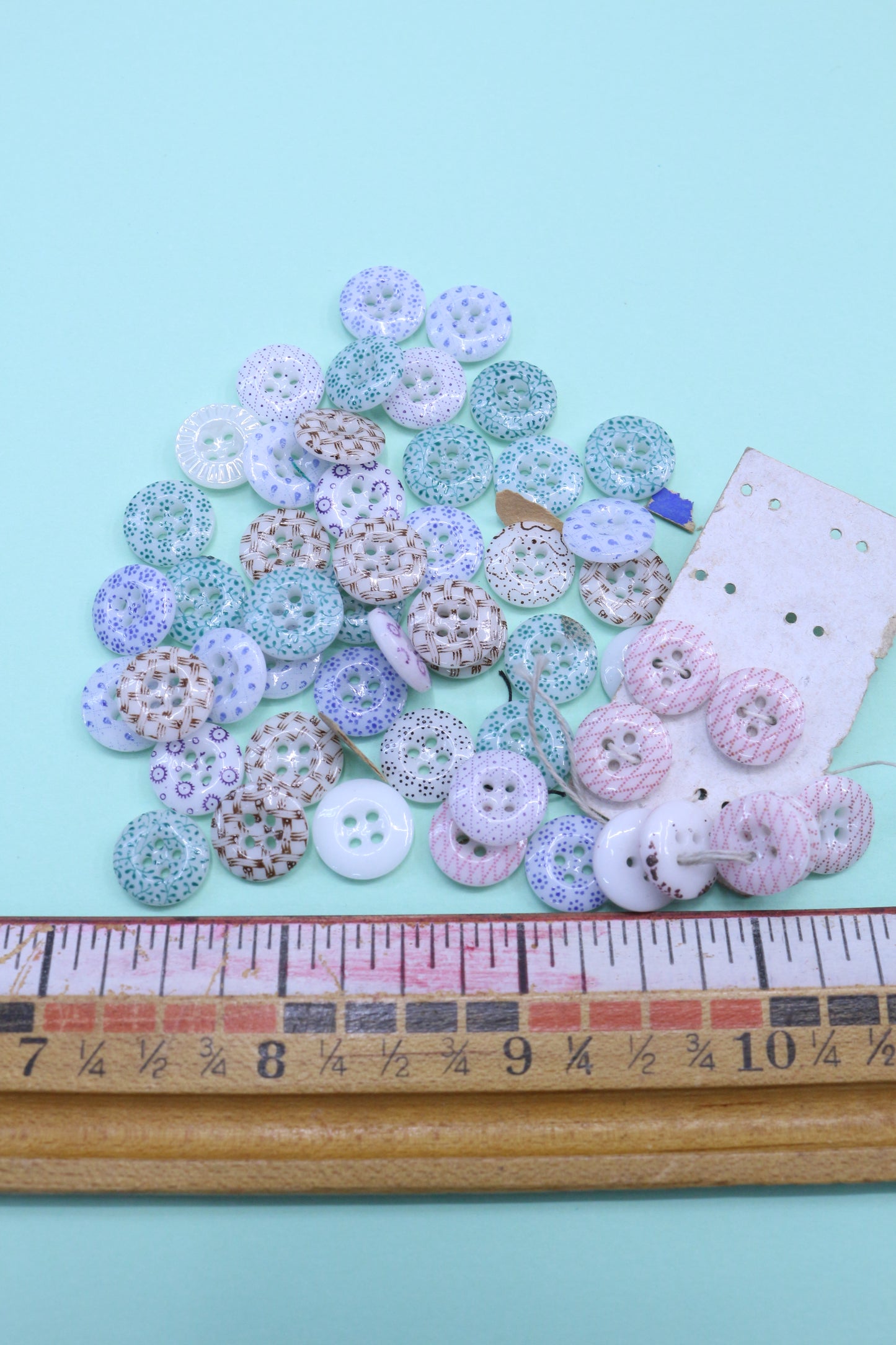 Opaque White Star Buttons or Mixed Vintage Buttons