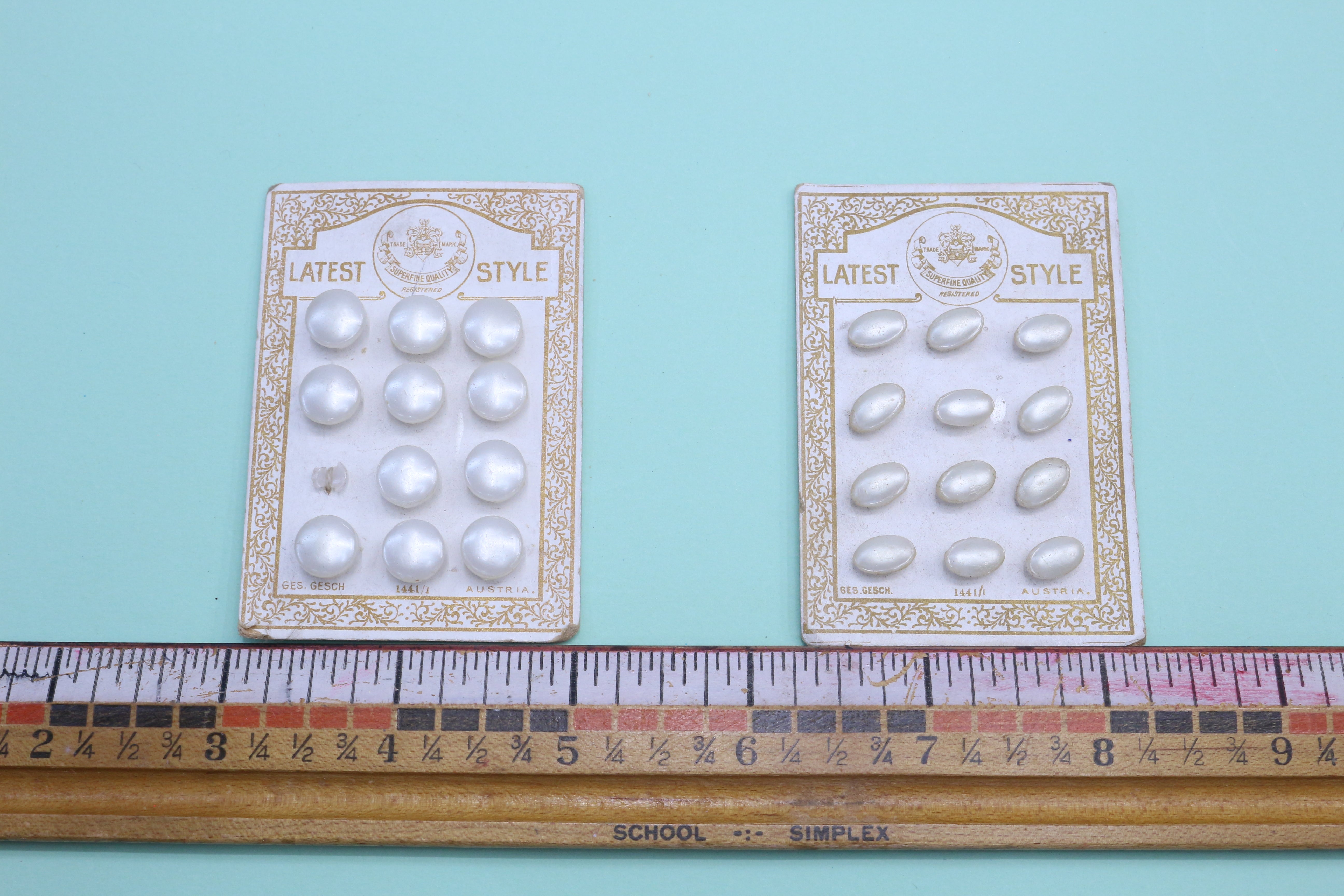 Vintage Latest Style Button Cards Circle or Oval – Makeropolis
