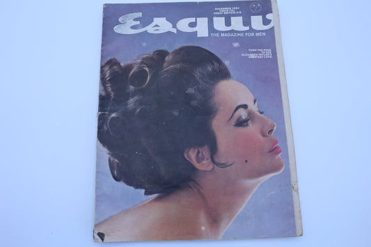 Vintage Esquire November 1964 Elizabeth Taylor