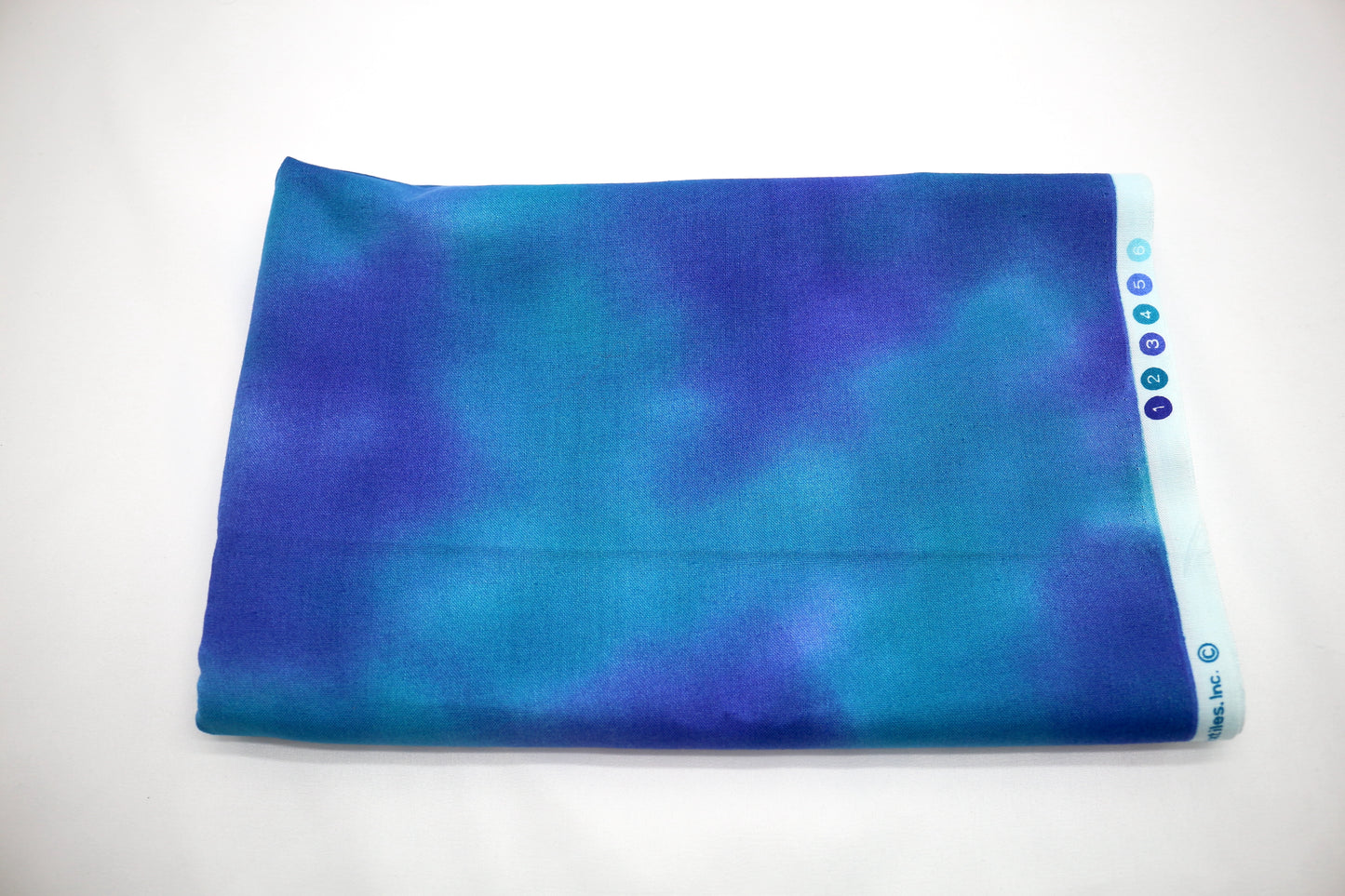 Blue & Purple Tie Dye Cotton Fabric 44" x 1.5 yds