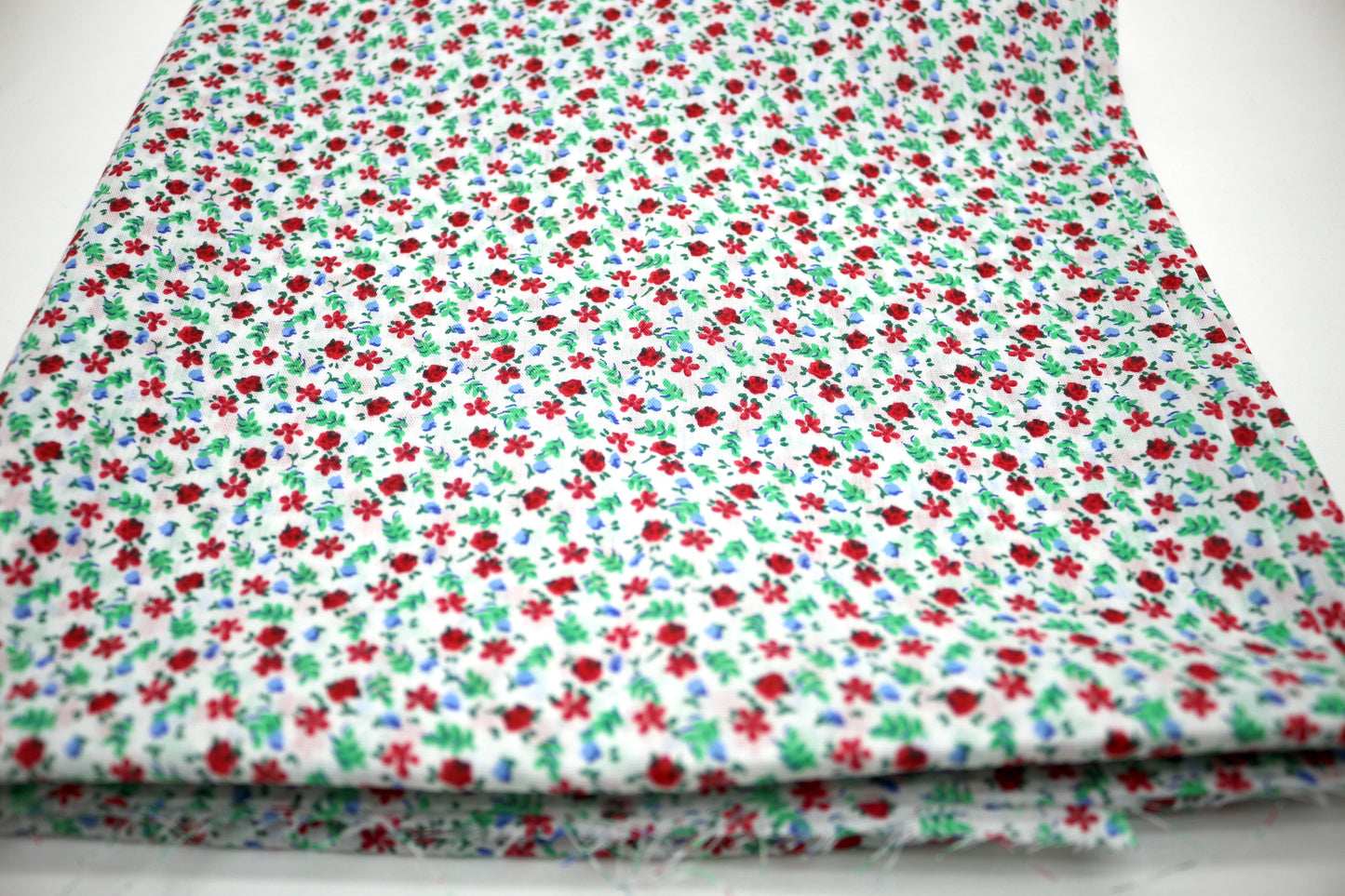 Patriotic Flowers Cotton Fabric 42" x 2 yds
