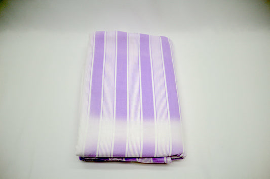 Sunstained Lavender Striped Cotton Fabric