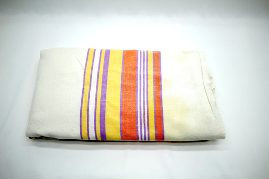 Vintage Vibrant Striped Tablecloth 55" x 75"