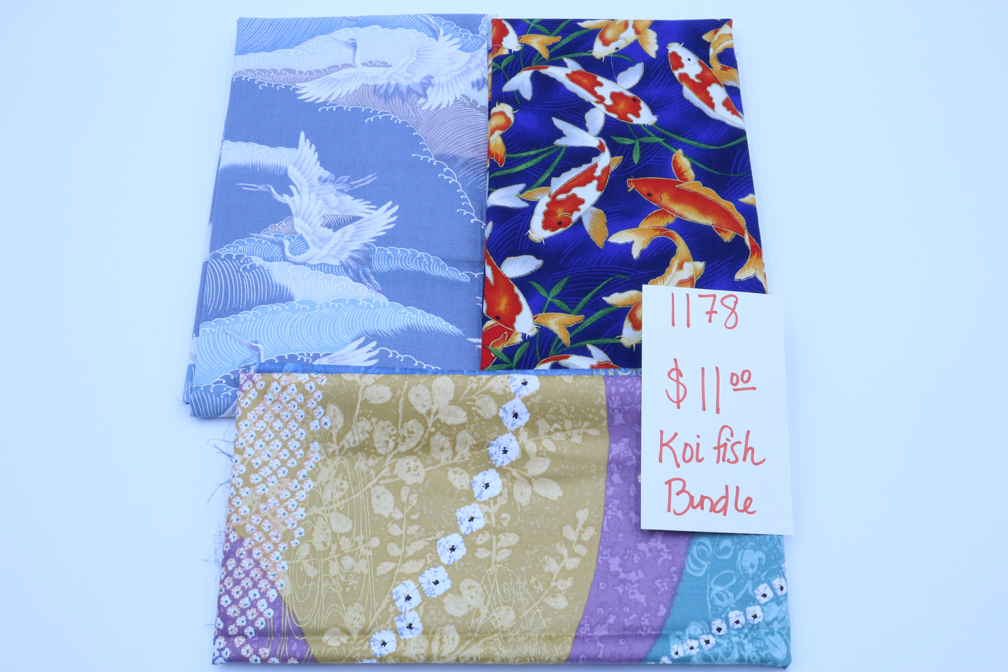 Koi Fish Cotton Fabric Bundle