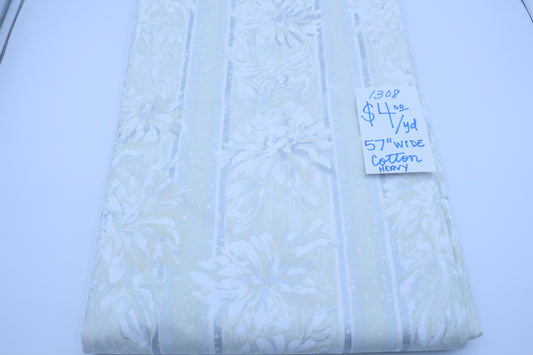 Chrysanthemum Walls Heavy Weight Cotton Fabric 57" wide