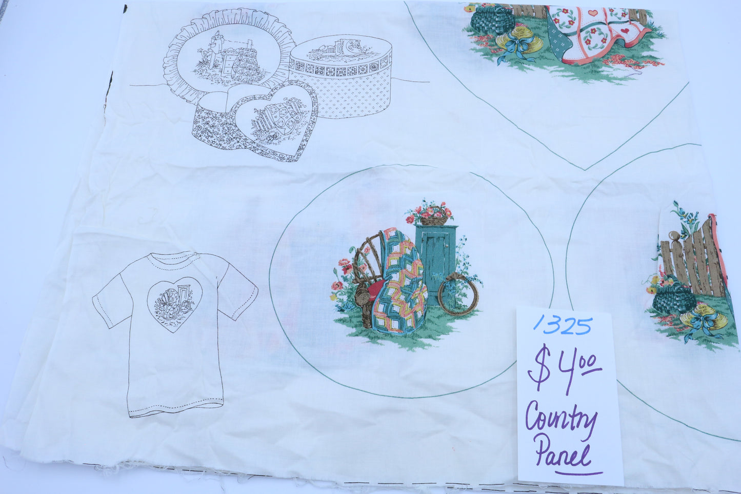 Country TIme Sewing Panel