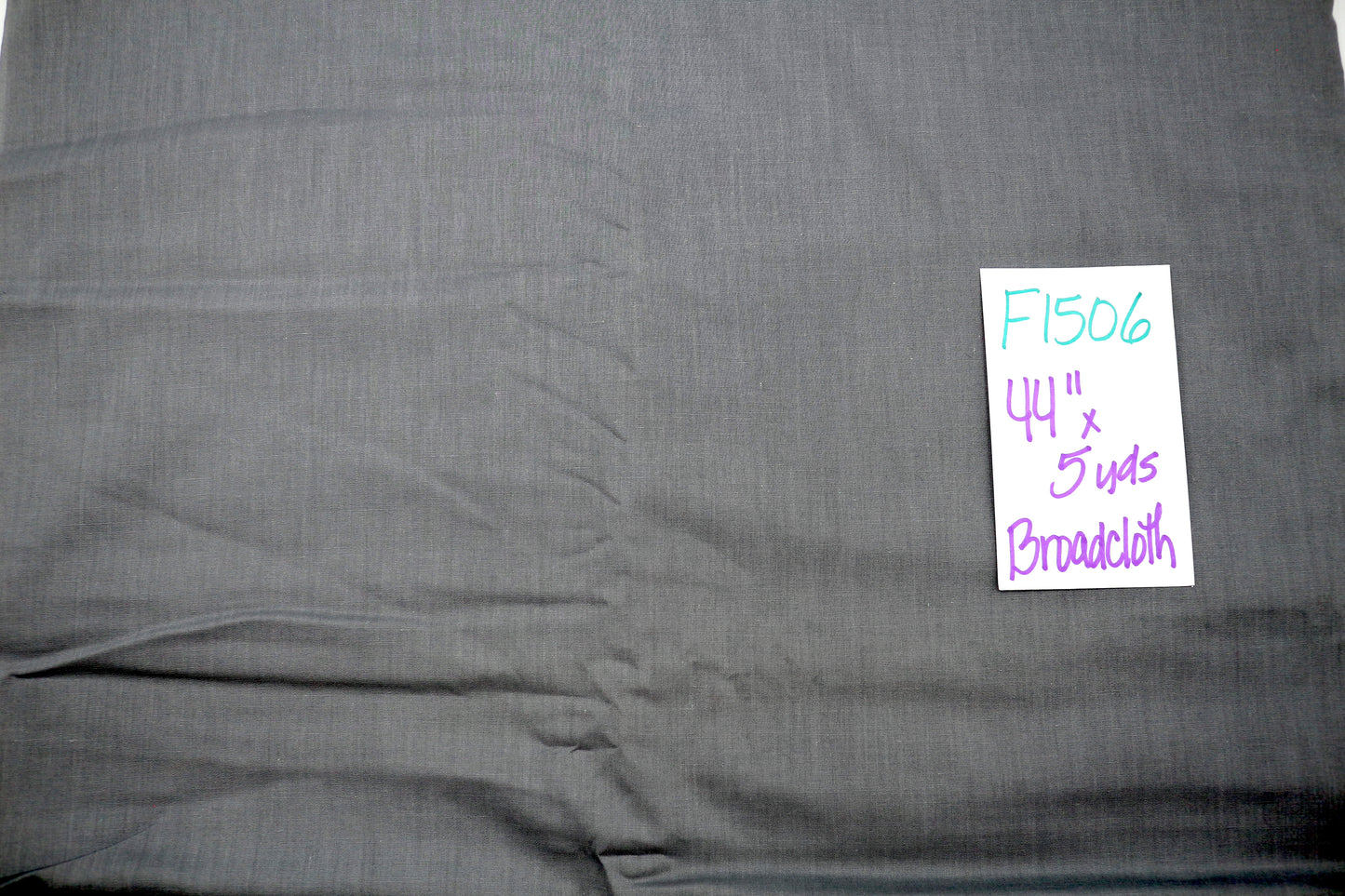 Gray Kitten Broadcloth Fabric 44" x 5 yds
