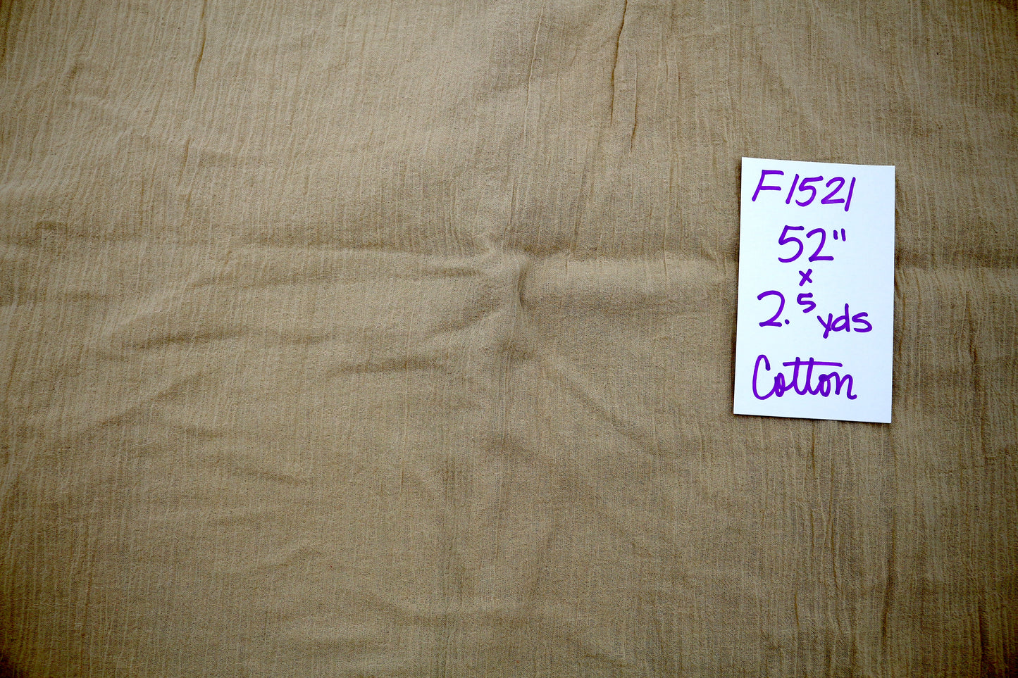 Sandy Feet Gauze Cotton Fabric 52" x 2.5 yds