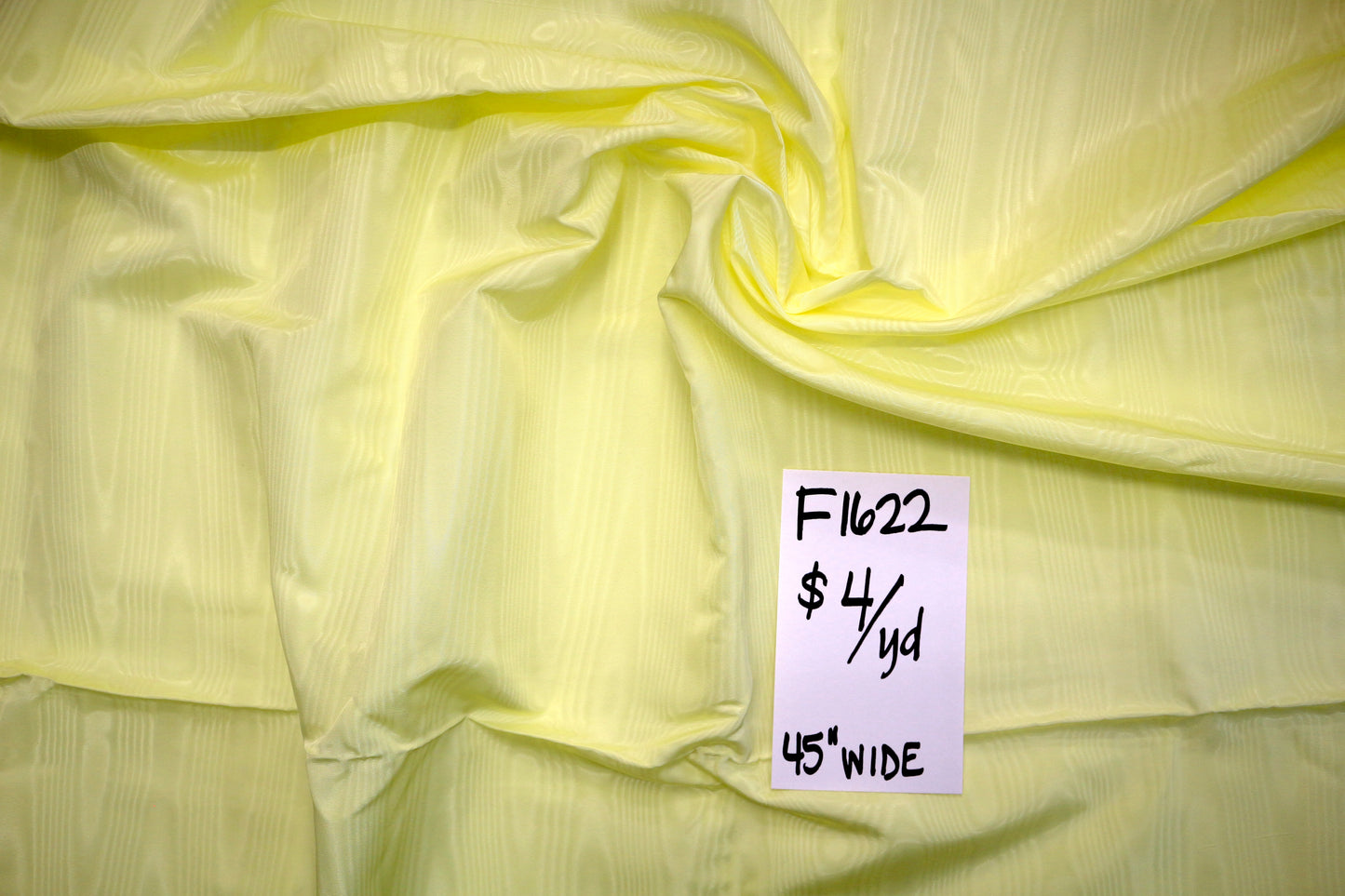 Lemonade Yellow Tree Grain Fabric 45" wide