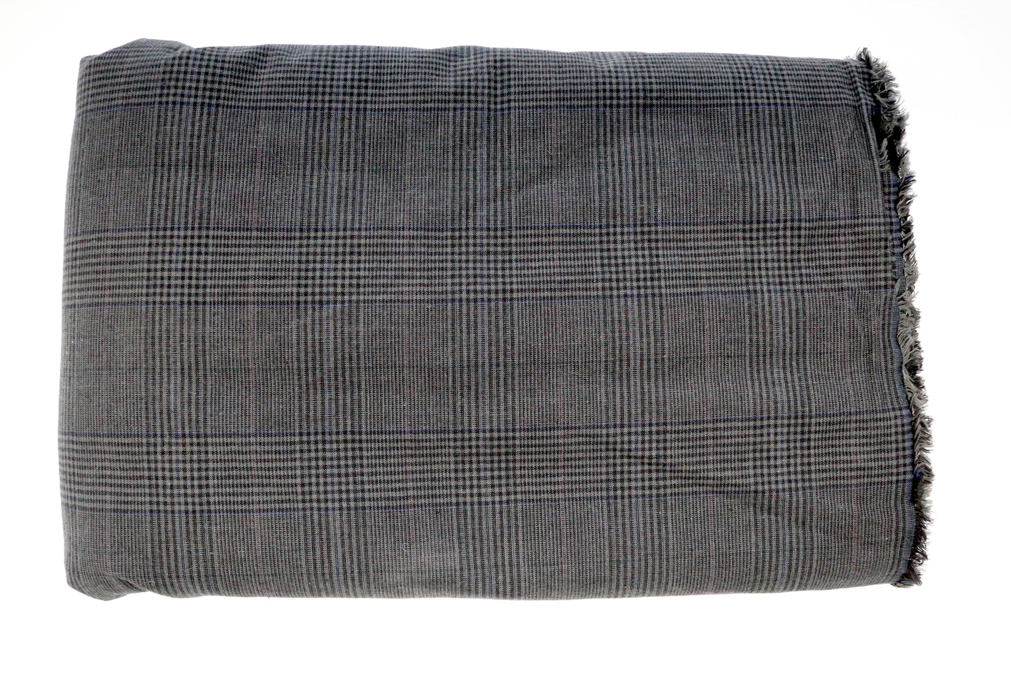 Black & Gray Plaid Cotton Fabric 58" wide